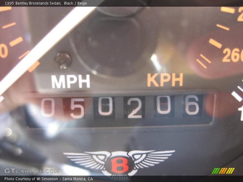 Black / Beige 1995 Bentley Brooklands Sedan