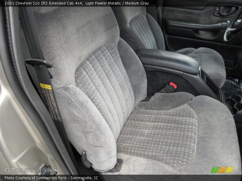 Light Pewter Metallic / Medium Gray 2001 Chevrolet S10 ZR2 Extended Cab 4x4
