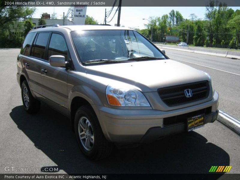 Sandstone Metallic / Saddle 2004 Honda Pilot EX-L 4WD