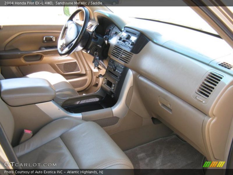 Sandstone Metallic / Saddle 2004 Honda Pilot EX-L 4WD