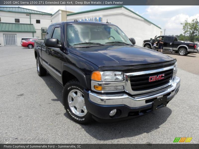 Deep Blue Metallic / Dark Pewter 2005 GMC Sierra 1500 Z71 Extended Cab 4x4
