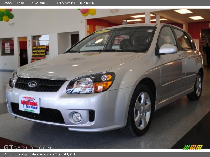 Bright Silver Metallic / Black 2009 Kia Spectra 5 SX Wagon