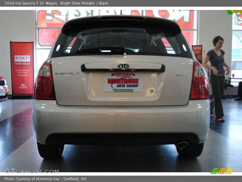 Bright Silver Metallic / Black 2009 Kia Spectra 5 SX Wagon