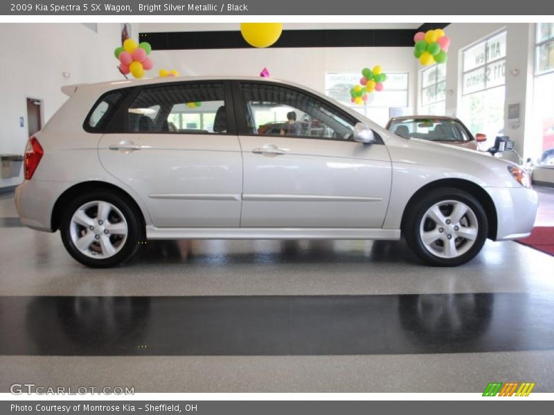 Bright Silver Metallic / Black 2009 Kia Spectra 5 SX Wagon