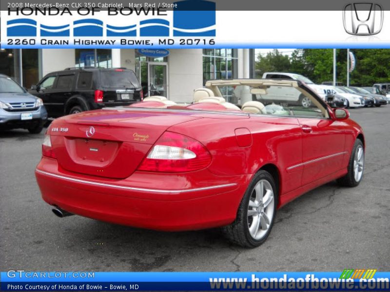 Mars Red / Stone 2008 Mercedes-Benz CLK 350 Cabriolet