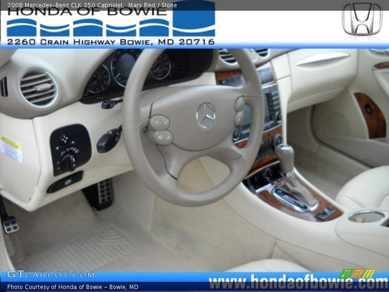 Mars Red / Stone 2008 Mercedes-Benz CLK 350 Cabriolet