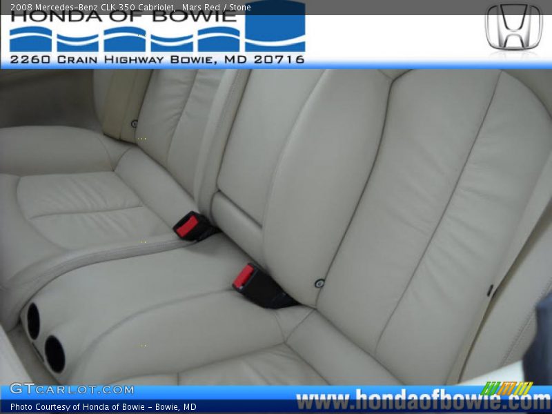 Mars Red / Stone 2008 Mercedes-Benz CLK 350 Cabriolet