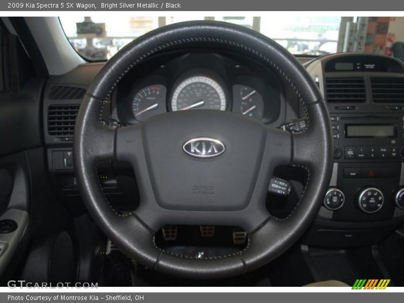 Bright Silver Metallic / Black 2009 Kia Spectra 5 SX Wagon