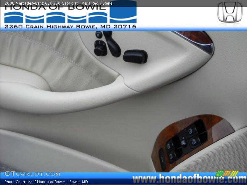 Mars Red / Stone 2008 Mercedes-Benz CLK 350 Cabriolet