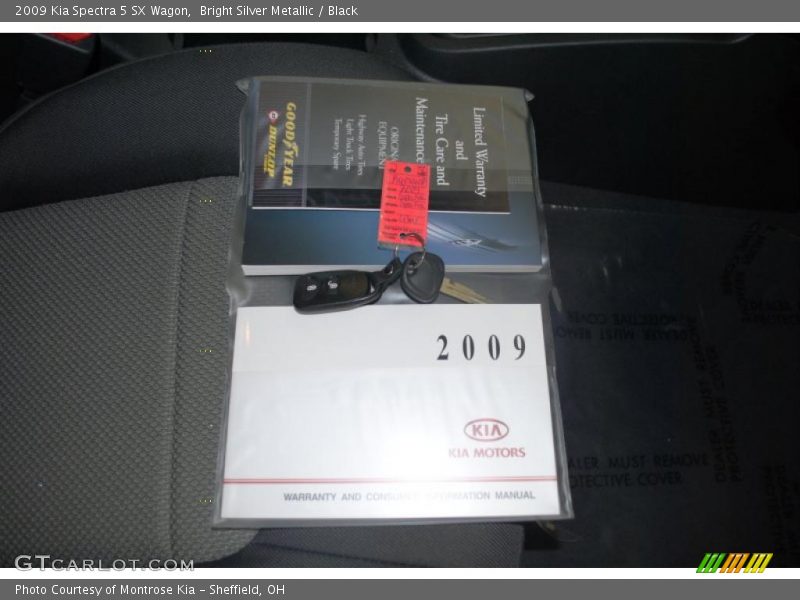 Bright Silver Metallic / Black 2009 Kia Spectra 5 SX Wagon