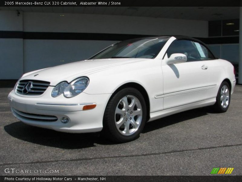 Alabaster White / Stone 2005 Mercedes-Benz CLK 320 Cabriolet