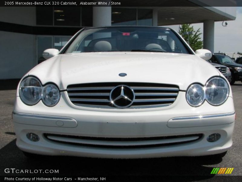 Alabaster White / Stone 2005 Mercedes-Benz CLK 320 Cabriolet