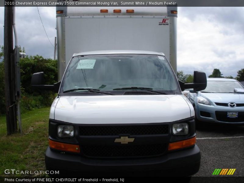 Summit White / Medium Pewter 2010 Chevrolet Express Cutaway 3500 Commercial Moving Van
