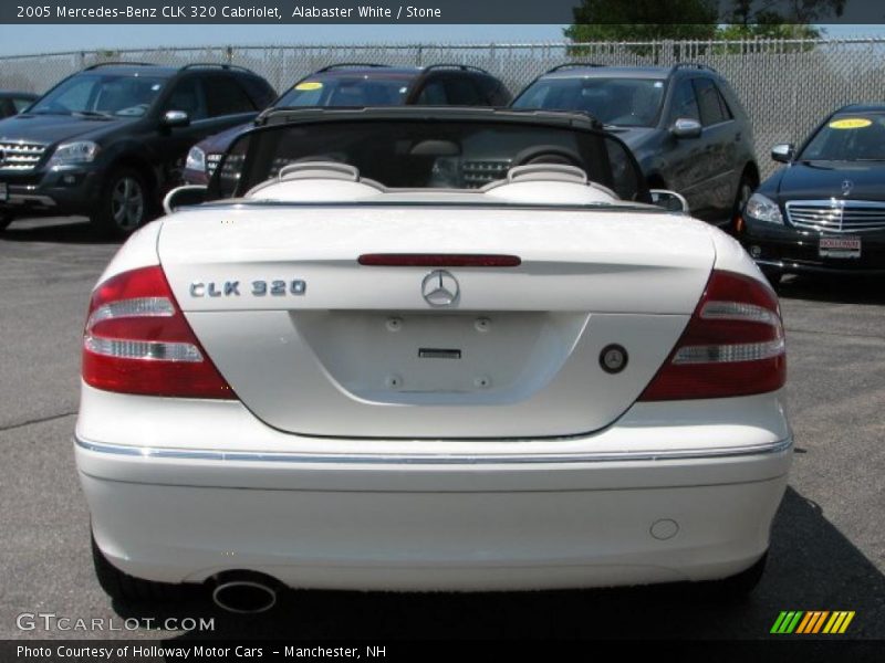 Alabaster White / Stone 2005 Mercedes-Benz CLK 320 Cabriolet