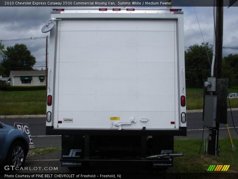 Summit White / Medium Pewter 2010 Chevrolet Express Cutaway 3500 Commercial Moving Van
