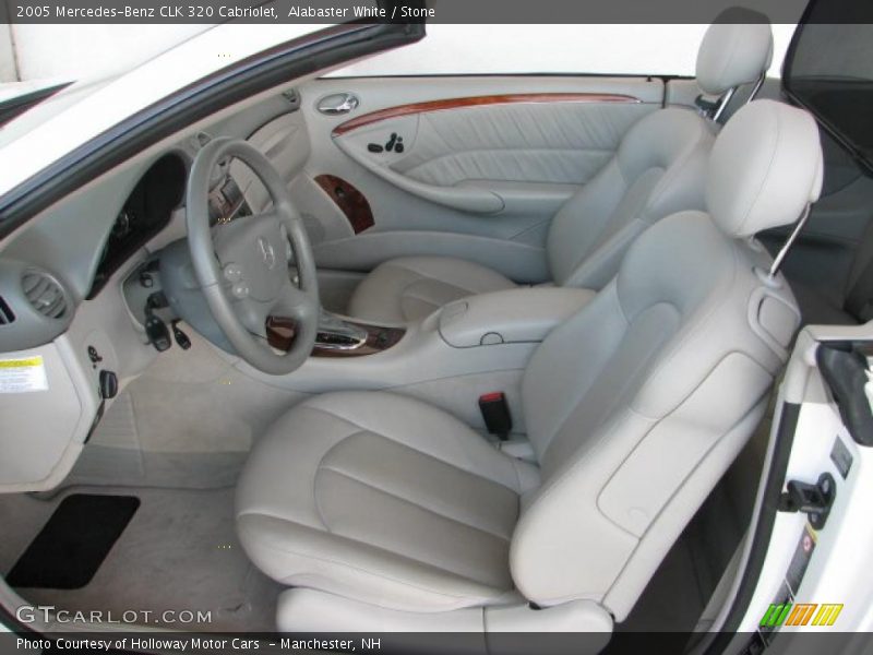 Alabaster White / Stone 2005 Mercedes-Benz CLK 320 Cabriolet