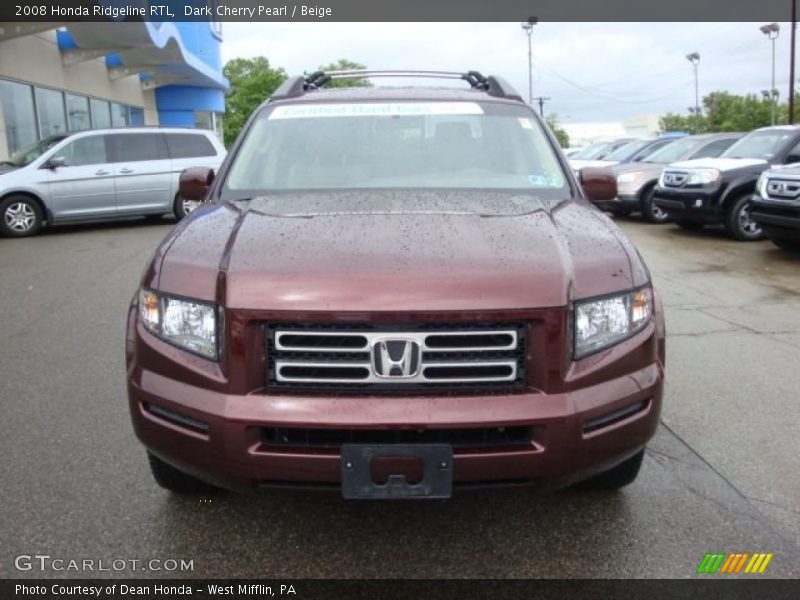 Dark Cherry Pearl / Beige 2008 Honda Ridgeline RTL