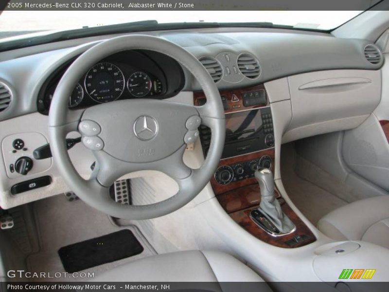 Alabaster White / Stone 2005 Mercedes-Benz CLK 320 Cabriolet