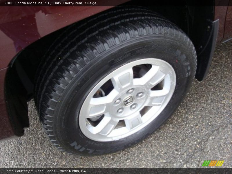 Dark Cherry Pearl / Beige 2008 Honda Ridgeline RTL