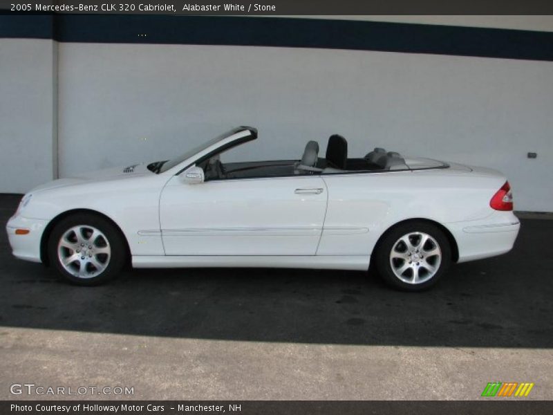 Alabaster White / Stone 2005 Mercedes-Benz CLK 320 Cabriolet