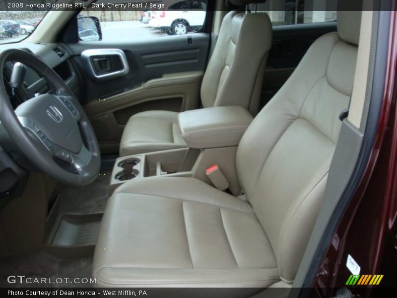 Dark Cherry Pearl / Beige 2008 Honda Ridgeline RTL