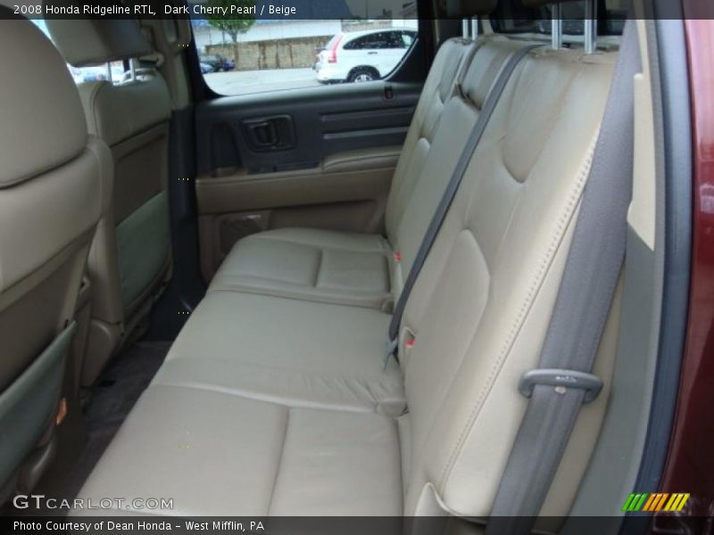 Dark Cherry Pearl / Beige 2008 Honda Ridgeline RTL