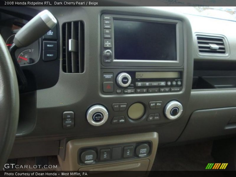 Dark Cherry Pearl / Beige 2008 Honda Ridgeline RTL