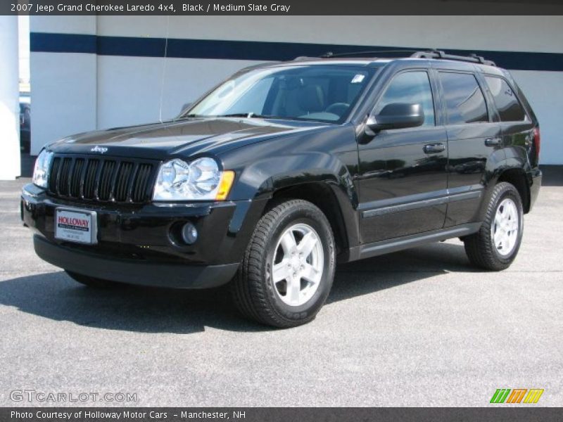 Black / Medium Slate Gray 2007 Jeep Grand Cherokee Laredo 4x4