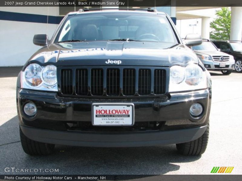Black / Medium Slate Gray 2007 Jeep Grand Cherokee Laredo 4x4