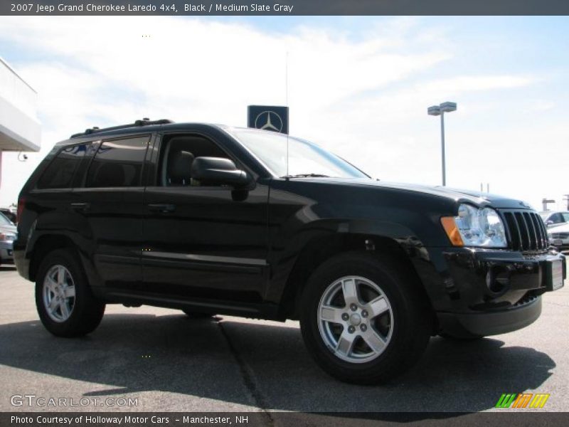 Black / Medium Slate Gray 2007 Jeep Grand Cherokee Laredo 4x4