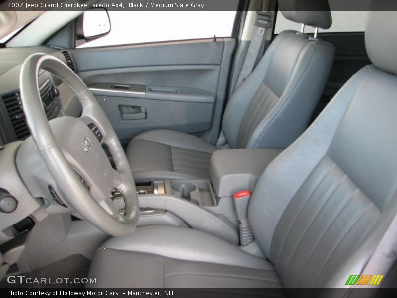 Black / Medium Slate Gray 2007 Jeep Grand Cherokee Laredo 4x4