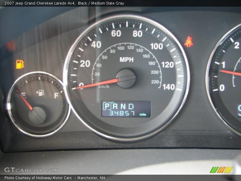 Black / Medium Slate Gray 2007 Jeep Grand Cherokee Laredo 4x4