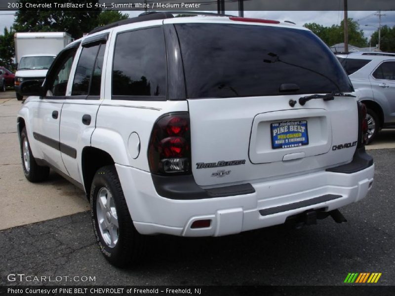 Summit White / Medium Pewter 2003 Chevrolet TrailBlazer LS 4x4