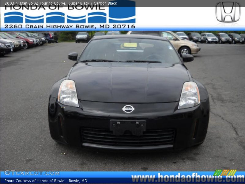 Super Black / Carbon Black 2003 Nissan 350Z Touring Coupe