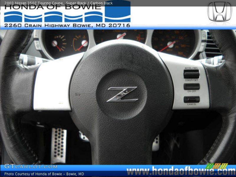 Super Black / Carbon Black 2003 Nissan 350Z Touring Coupe