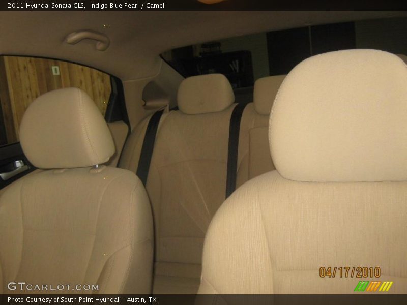 Indigo Blue Pearl / Camel 2011 Hyundai Sonata GLS