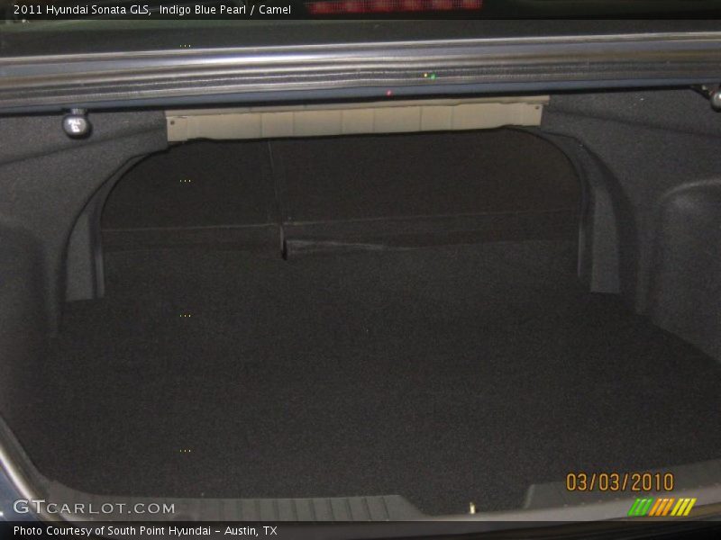 Indigo Blue Pearl / Camel 2011 Hyundai Sonata GLS