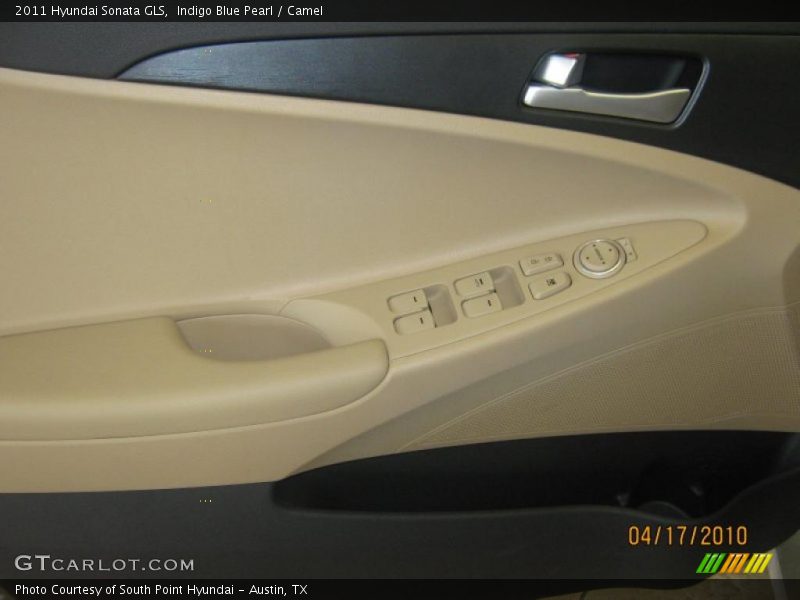 Indigo Blue Pearl / Camel 2011 Hyundai Sonata GLS