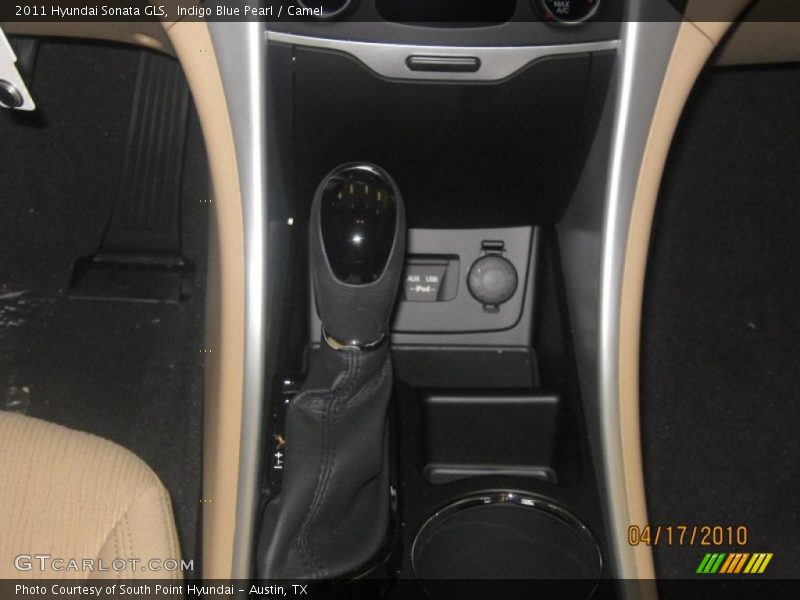 Indigo Blue Pearl / Camel 2011 Hyundai Sonata GLS