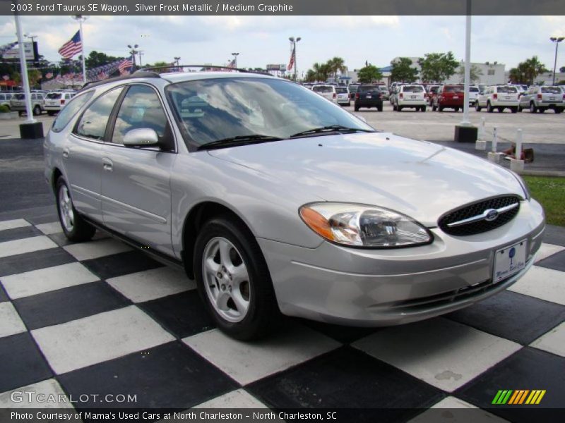Silver Frost Metallic / Medium Graphite 2003 Ford Taurus SE Wagon