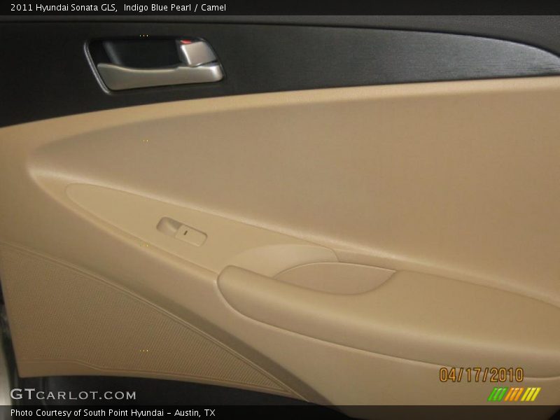 Indigo Blue Pearl / Camel 2011 Hyundai Sonata GLS