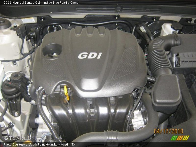 Indigo Blue Pearl / Camel 2011 Hyundai Sonata GLS
