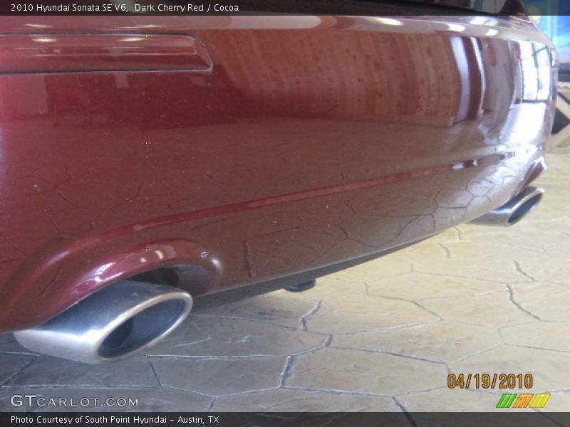 Dark Cherry Red / Cocoa 2010 Hyundai Sonata SE V6