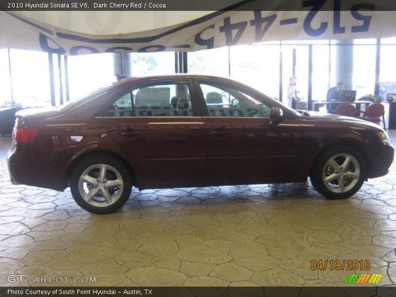 Dark Cherry Red / Cocoa 2010 Hyundai Sonata SE V6