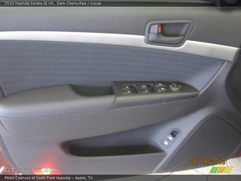 Dark Cherry Red / Cocoa 2010 Hyundai Sonata SE V6