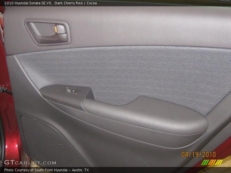 Dark Cherry Red / Cocoa 2010 Hyundai Sonata SE V6