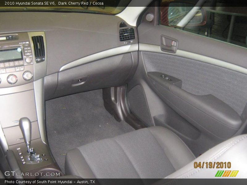 Dark Cherry Red / Cocoa 2010 Hyundai Sonata SE V6