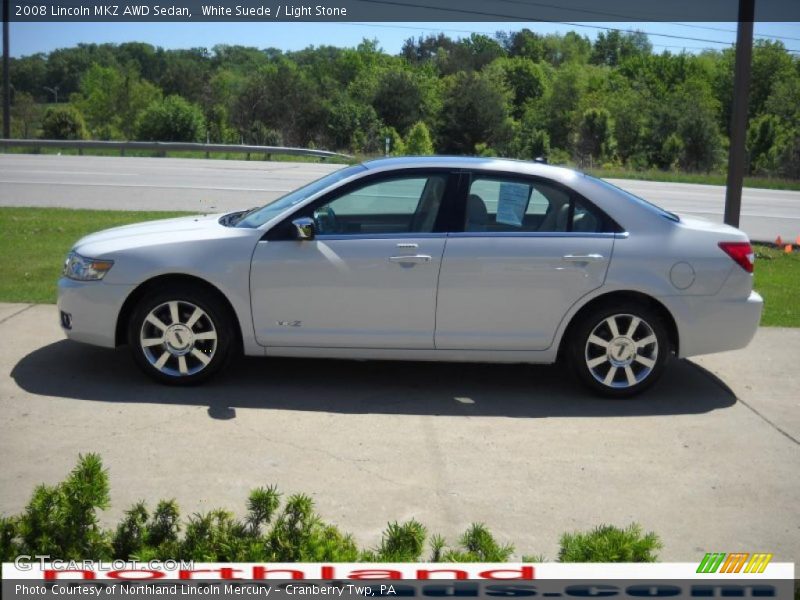 White Suede / Light Stone 2008 Lincoln MKZ AWD Sedan