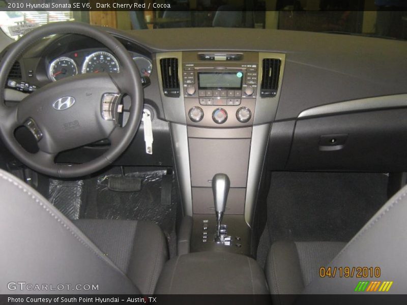 Dark Cherry Red / Cocoa 2010 Hyundai Sonata SE V6
