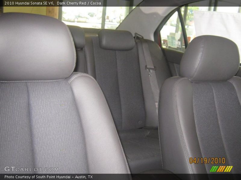 Dark Cherry Red / Cocoa 2010 Hyundai Sonata SE V6